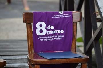 Presentación del programa de actos del Día Internacional de las Mujeres en Telde (Foto TA y FJS)
